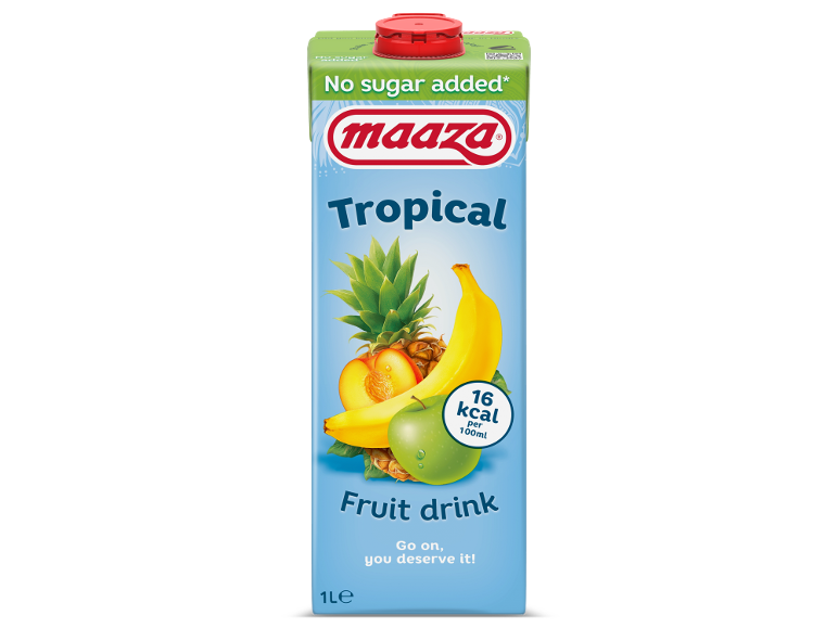 Tropische vruchtendrank, zonder toegevoegde suikers, 1 l
