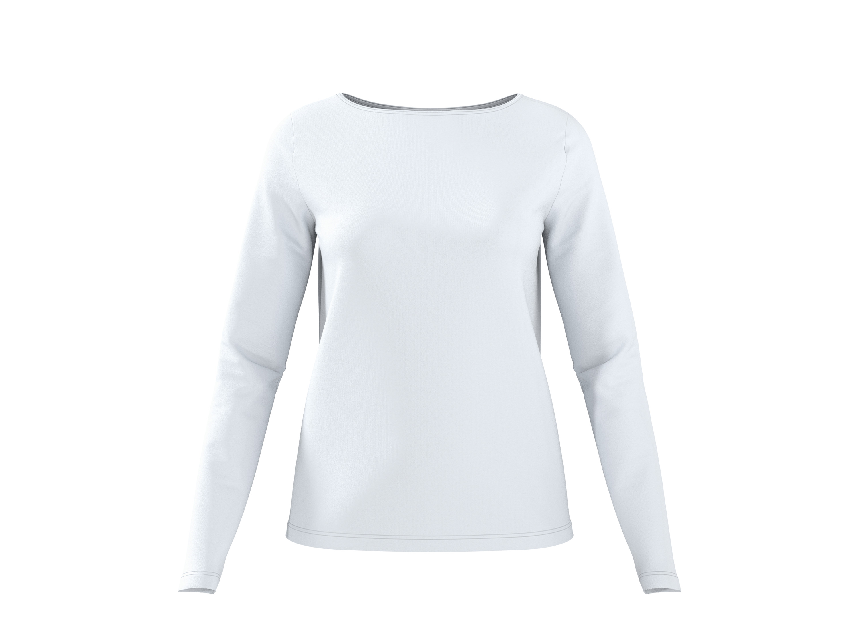 esmara Dames longsleeve (Wit, L (44/46))
