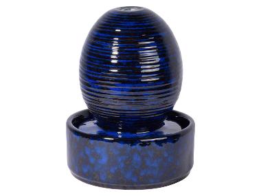 DOBAR Kamerfontein bol met pomp, blauw