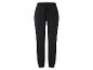 Zwarte joggingbroek met trekkoord in de taille en geribde boorden.