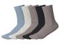 Set van 6 paar effen sokken in diverse kleuren