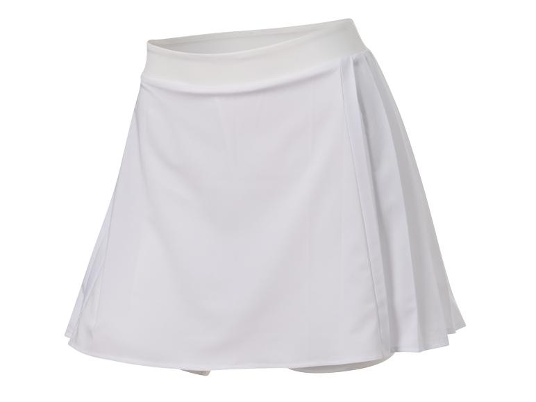 Wit tennisrokje met plooien.