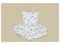 Wit dekbed- en kussenset met kerstboompatroon