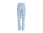 Lichtblauwe pyjamabroek met een patroon van manen en sterren