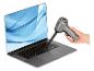 Laptop toetsenbordreiniger, hand die de reiniger vasthoudt