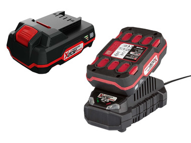 PARKSIDE® Set van 2 accu's 20 V - 2 Ah en 1 lader - 2,4 Ah