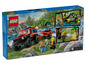 LEGO City brandweerauto met boot en minifiguren.