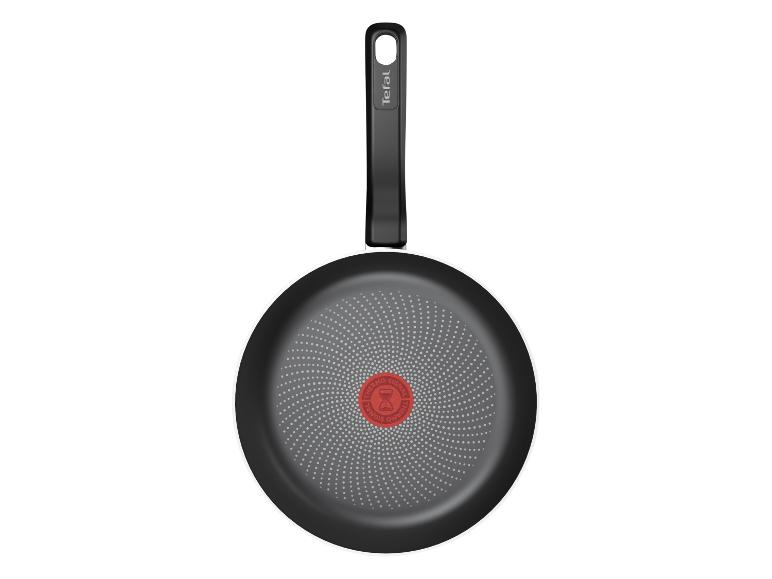 Tefal koekenpan met zwart handvat en rode Thermo-Signal indicator