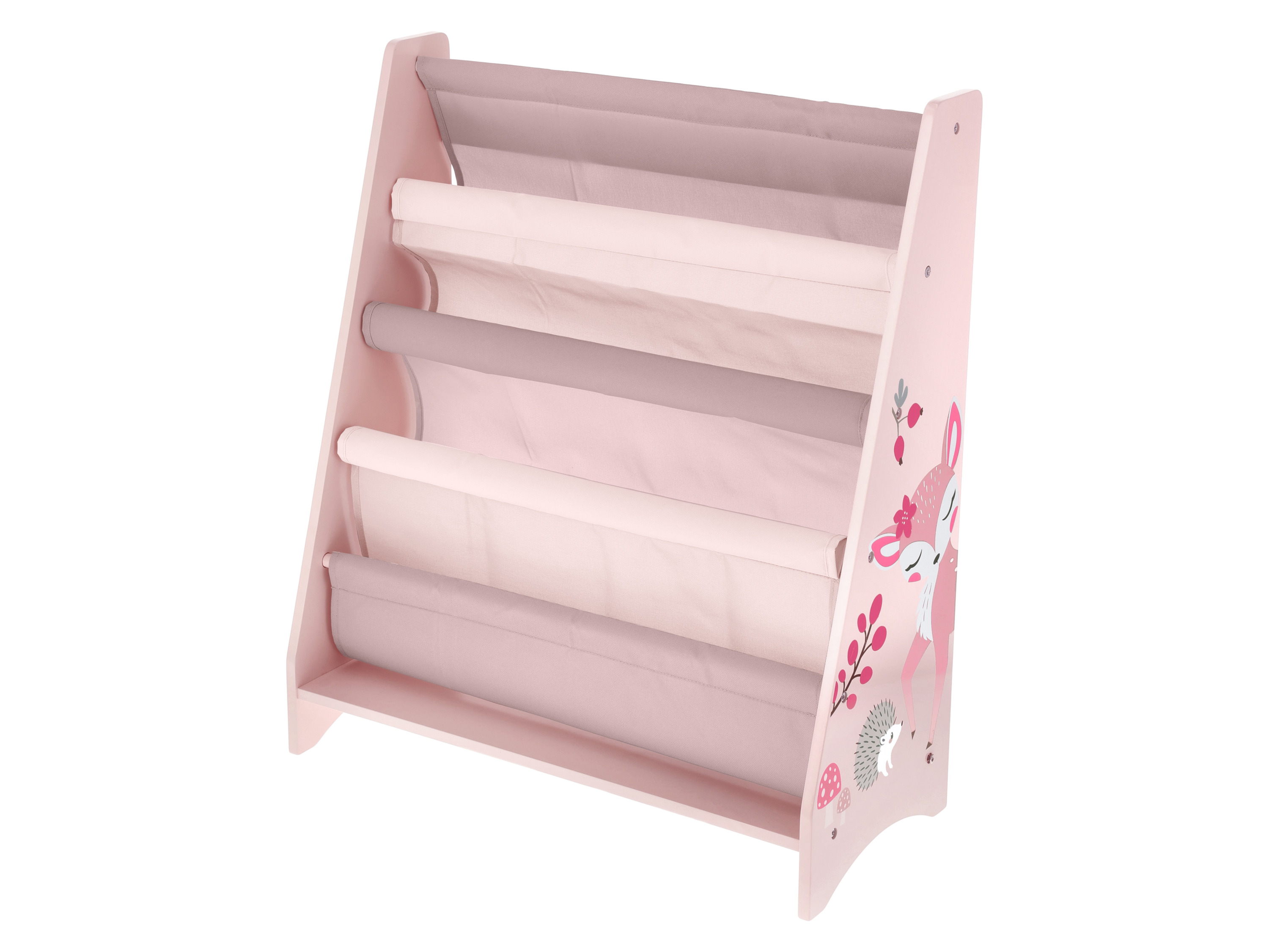 LUPILU Kinder boekenkast, 28 x 62 x 72 cm (Lichtroze)
