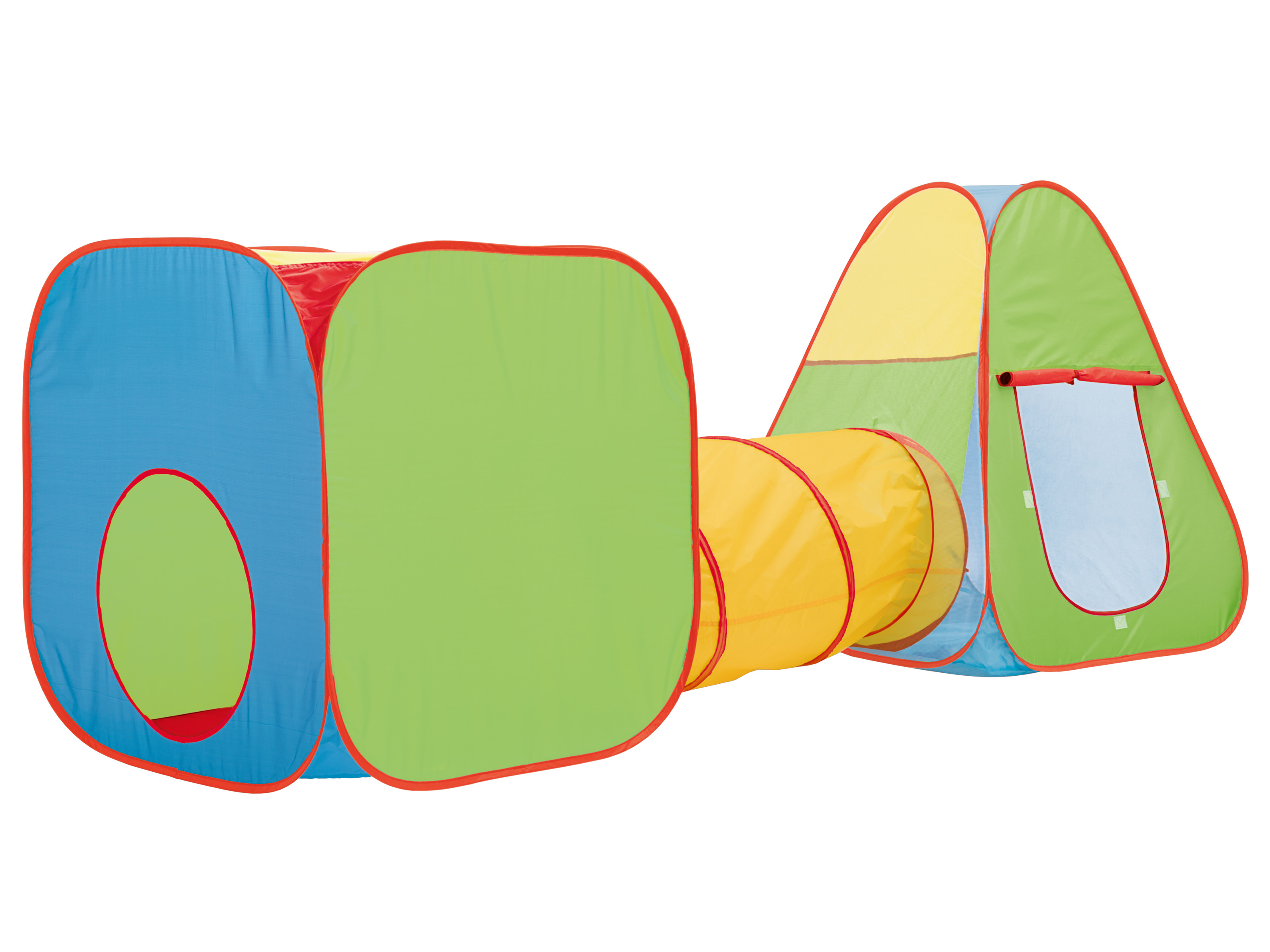 LUPILU Speeltenten met tunnel (groen/geel/rood)