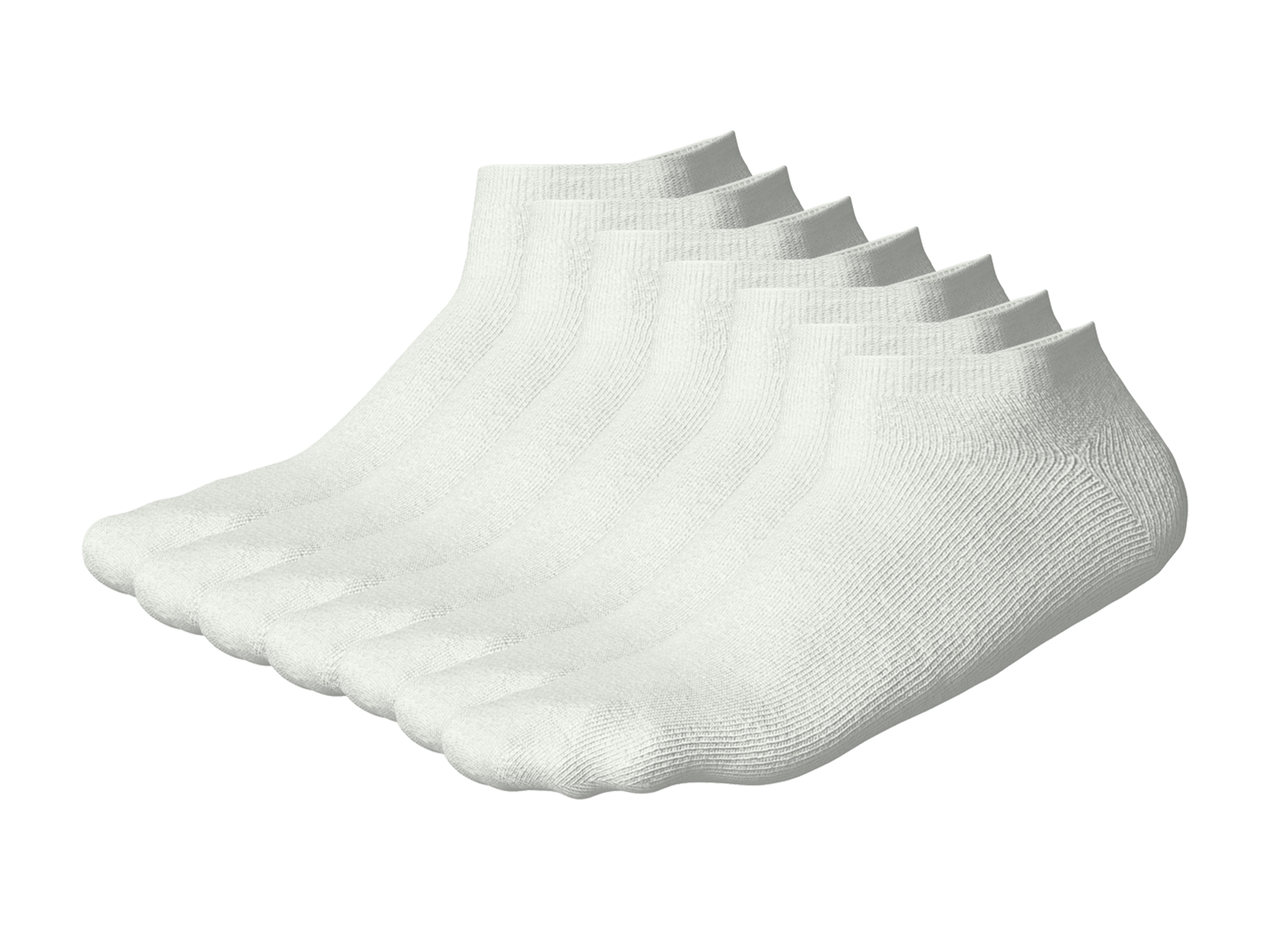 esmara Men 7 Paar enkelsokken (Wit, 39-42)