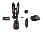 Parkside onkruidtrimmer set: harnas, spoel, mes en accessoires.