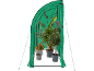 Groene draagbare kas met diverse potplanten