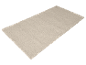 Lichtbeige rechthoekig tapijt met kort pool.