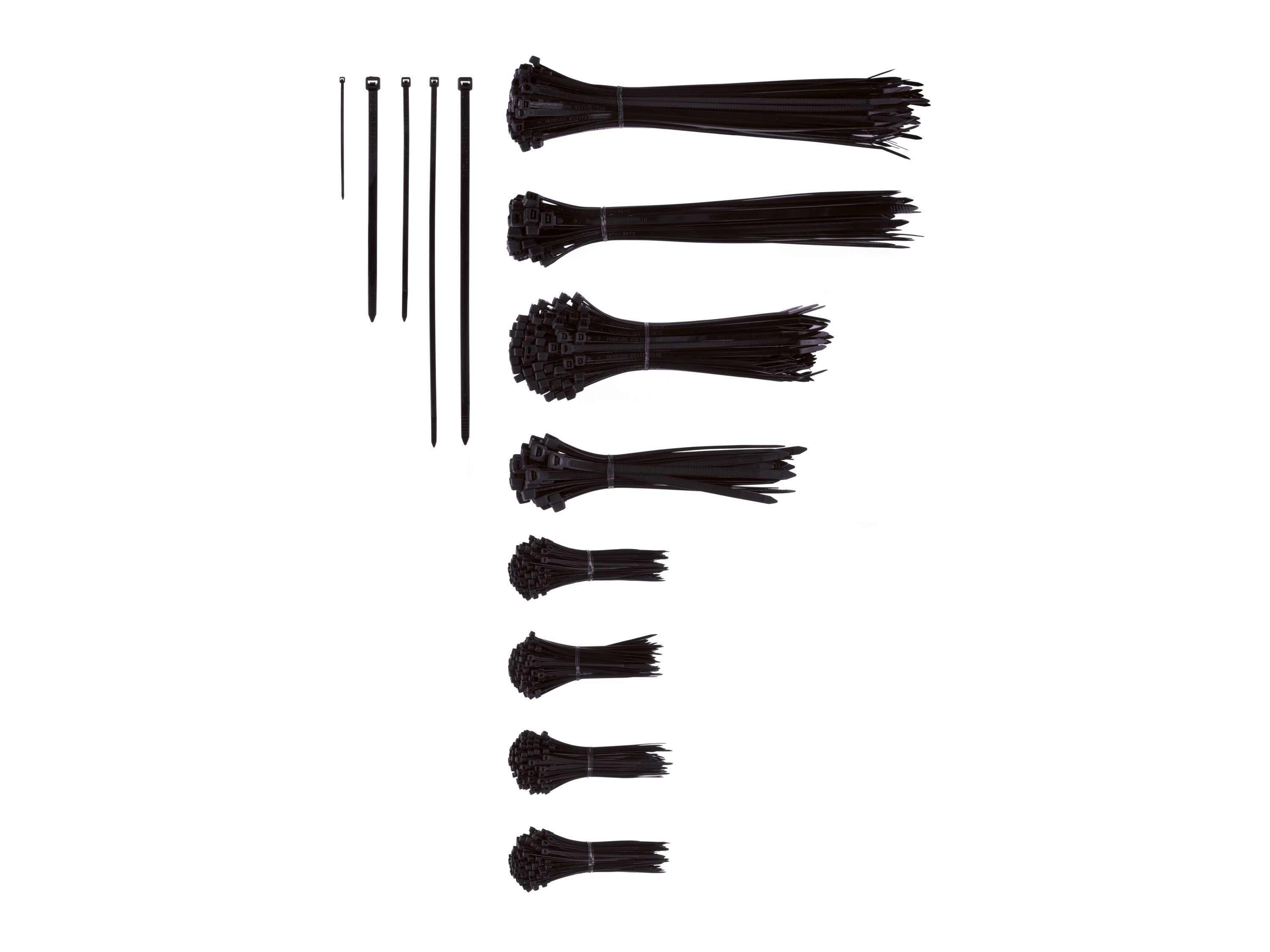 PARKSIDE Tyraps 1000-delig (Zwart)