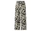 Wijde broek met zwart-wit abstract patroon