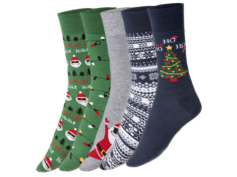 Ga naar volledige schermweergave: LIVERGY 5 paar heren sokken in geschenkdoos - afbeelding 8