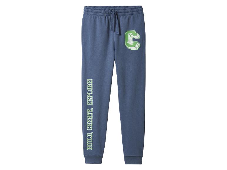 Minecraft joggingbroek voor kinderen in donkerblauw.