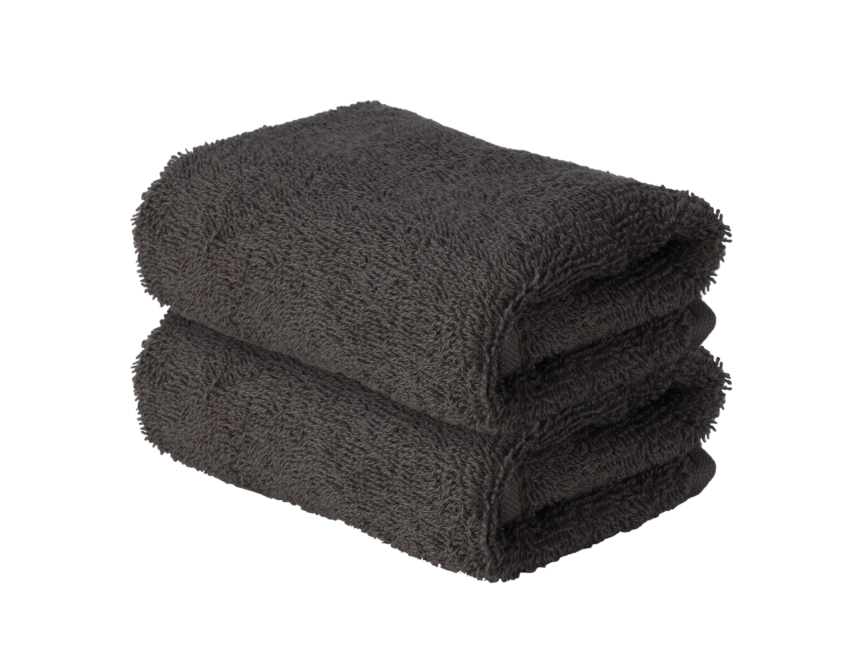 LIVARNO Set van 2 gastendoekjes 30 x 50 cm (Antraciet)