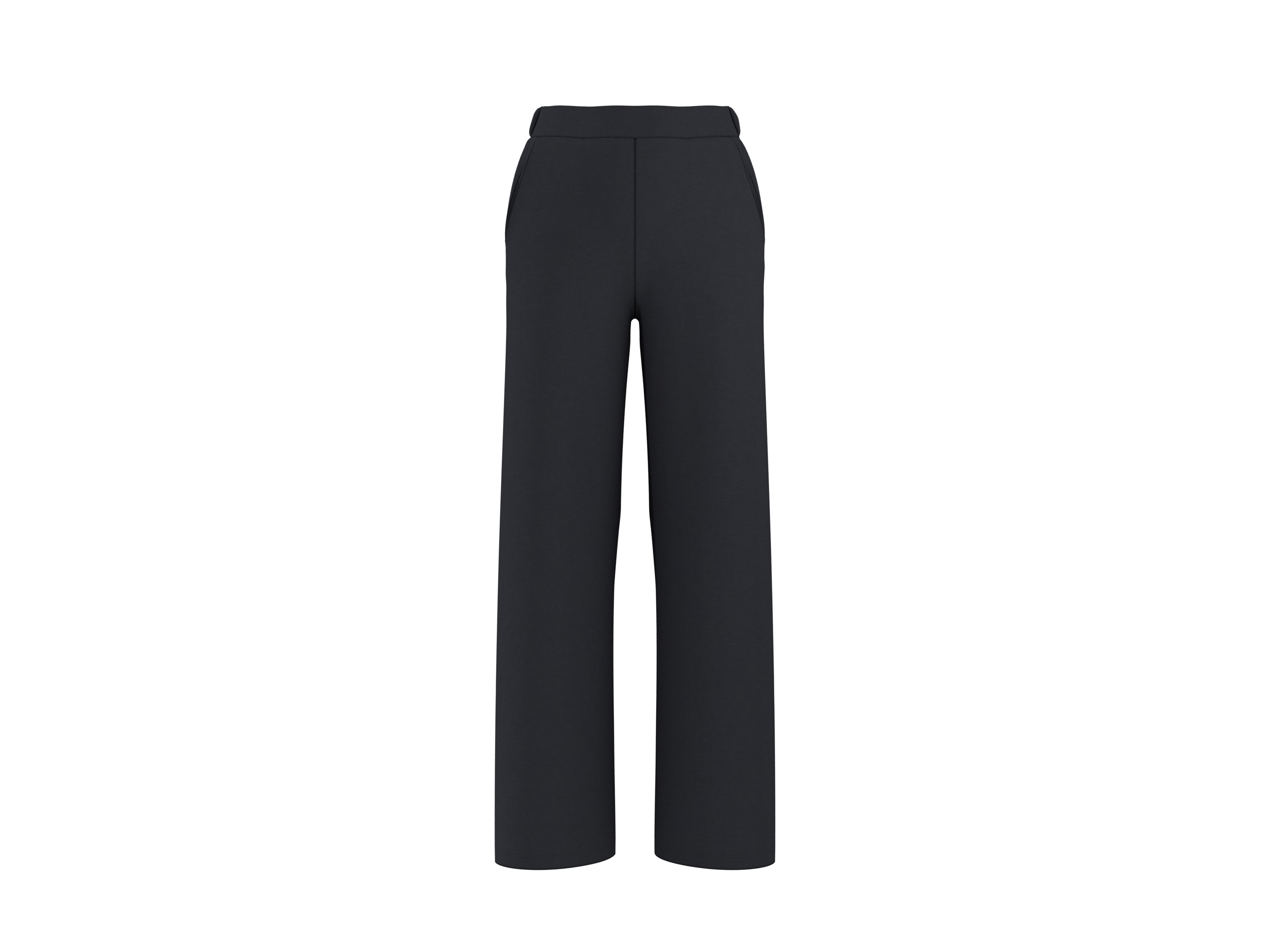ESMARA Dames broek, wide leg (Zwart, XS (32/34))