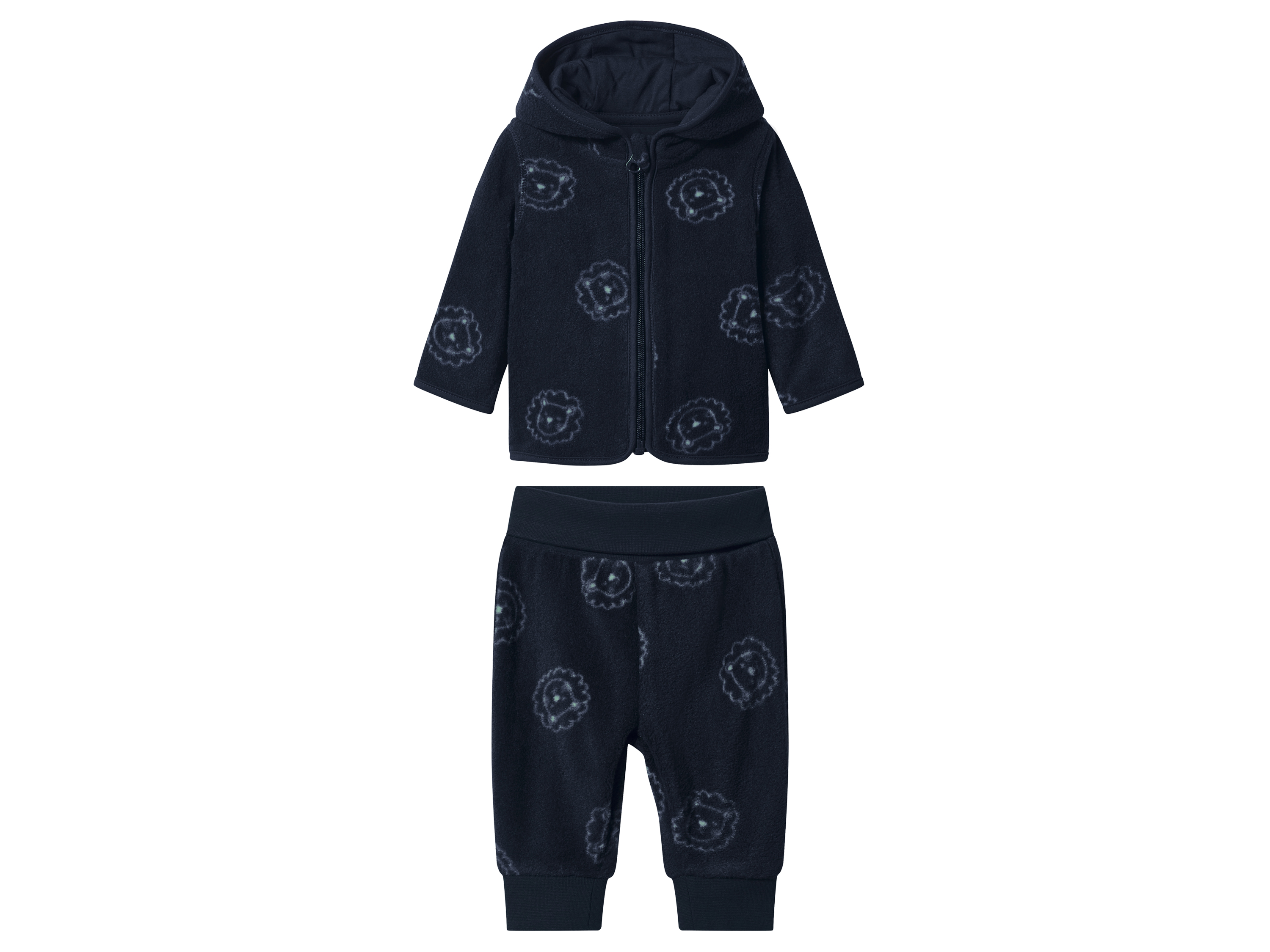 lupilu Baby fleece set 2-delig (Blauw, 62/68)