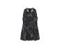 Dames sporttop met grijs en zwart camouflageprint.