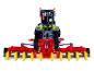 Lego Technic tractor met zaaimachine.