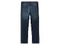 Donkerblauwe denim jeans met elastische tailleband en achterzakken