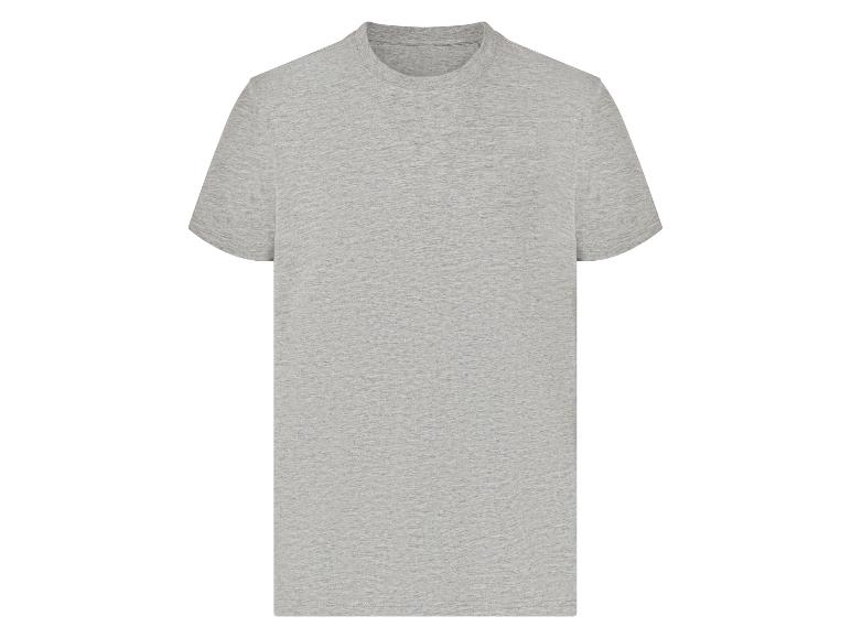 Lichtgrijs t-shirt met korte mouwen.