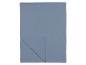 Blauw tafelkleed, dubbelgevouwen