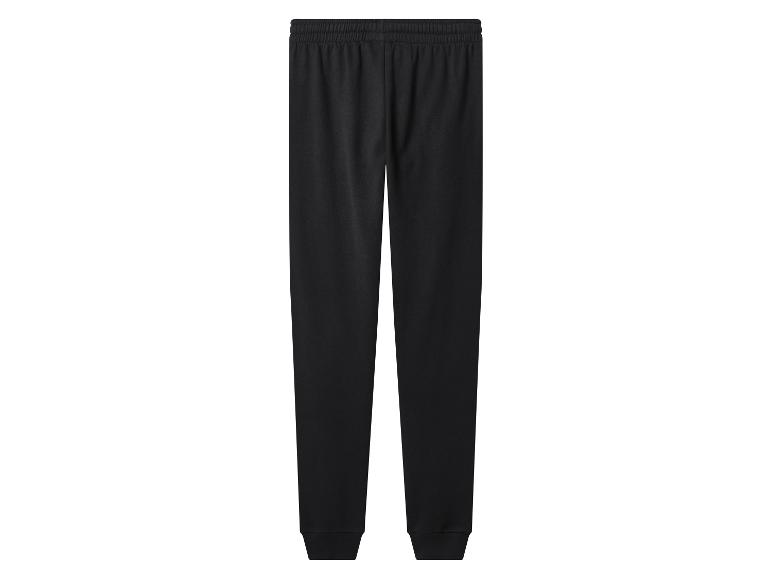 Zwarte heren joggingbroek met elastische taille en boorden.