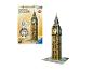 Ravensburger 3D-puzzel Big Ben met de doos en het gemonteerde model.