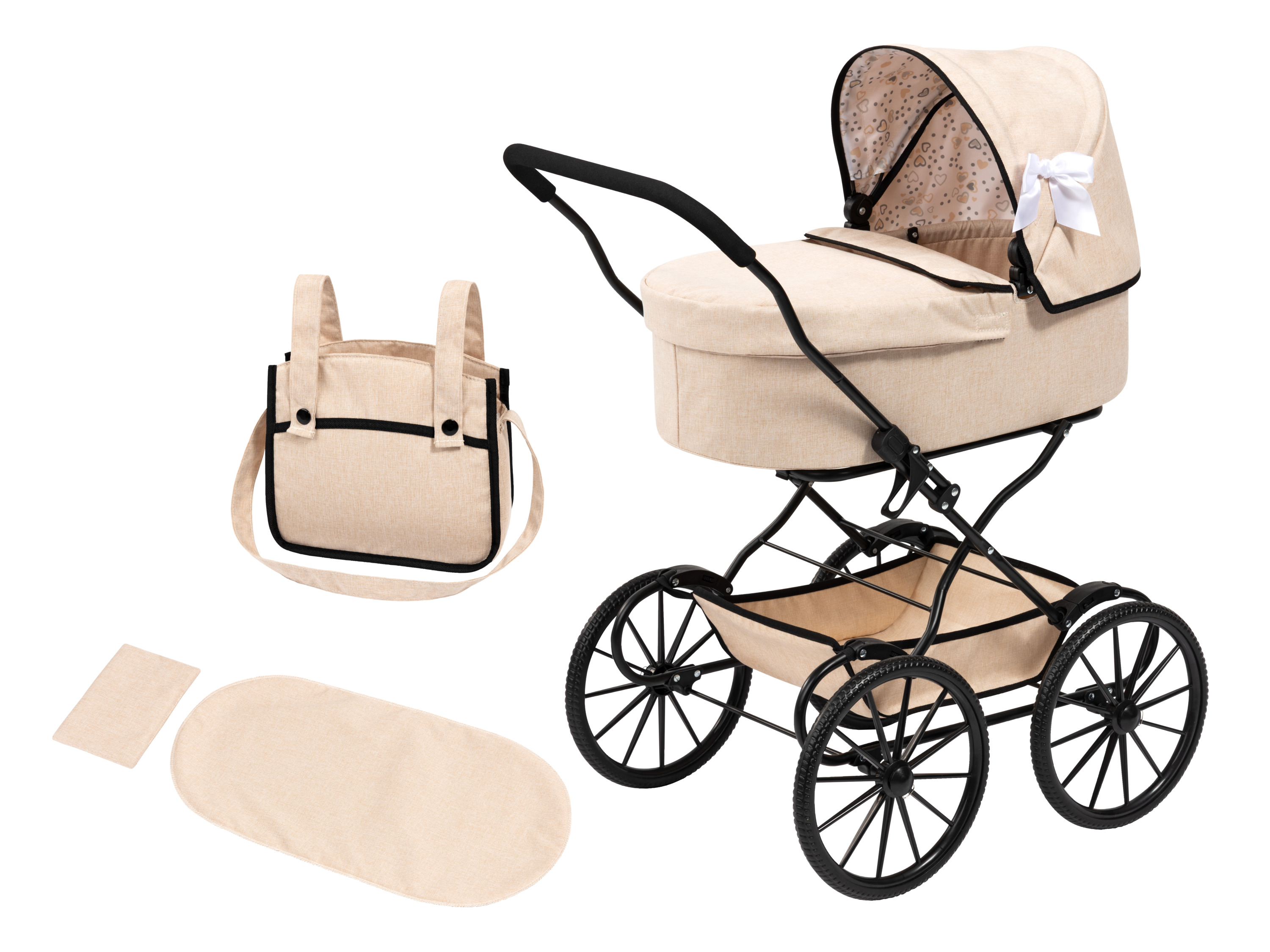 BAYER DESIGN Poppenwagen Klassiek (Beige)