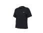 Zwart sport T-shirt met korte mouwen en een klein logo op de borst.