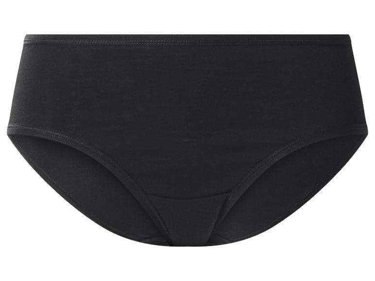 Zwarte hoog getailleerde katoenen damesonderbroek