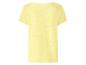 Dames lichtgeel T-shirt met korte mouwen