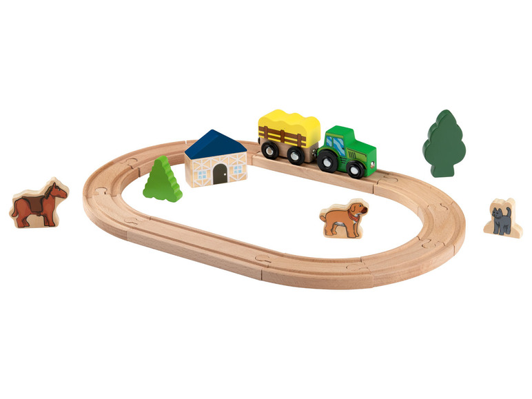 Ga naar volledige schermweergave: Playtive Houten treinbaanset - afbeelding 4