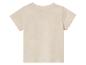 Lichtbeige baby t-shirt, achterkant.