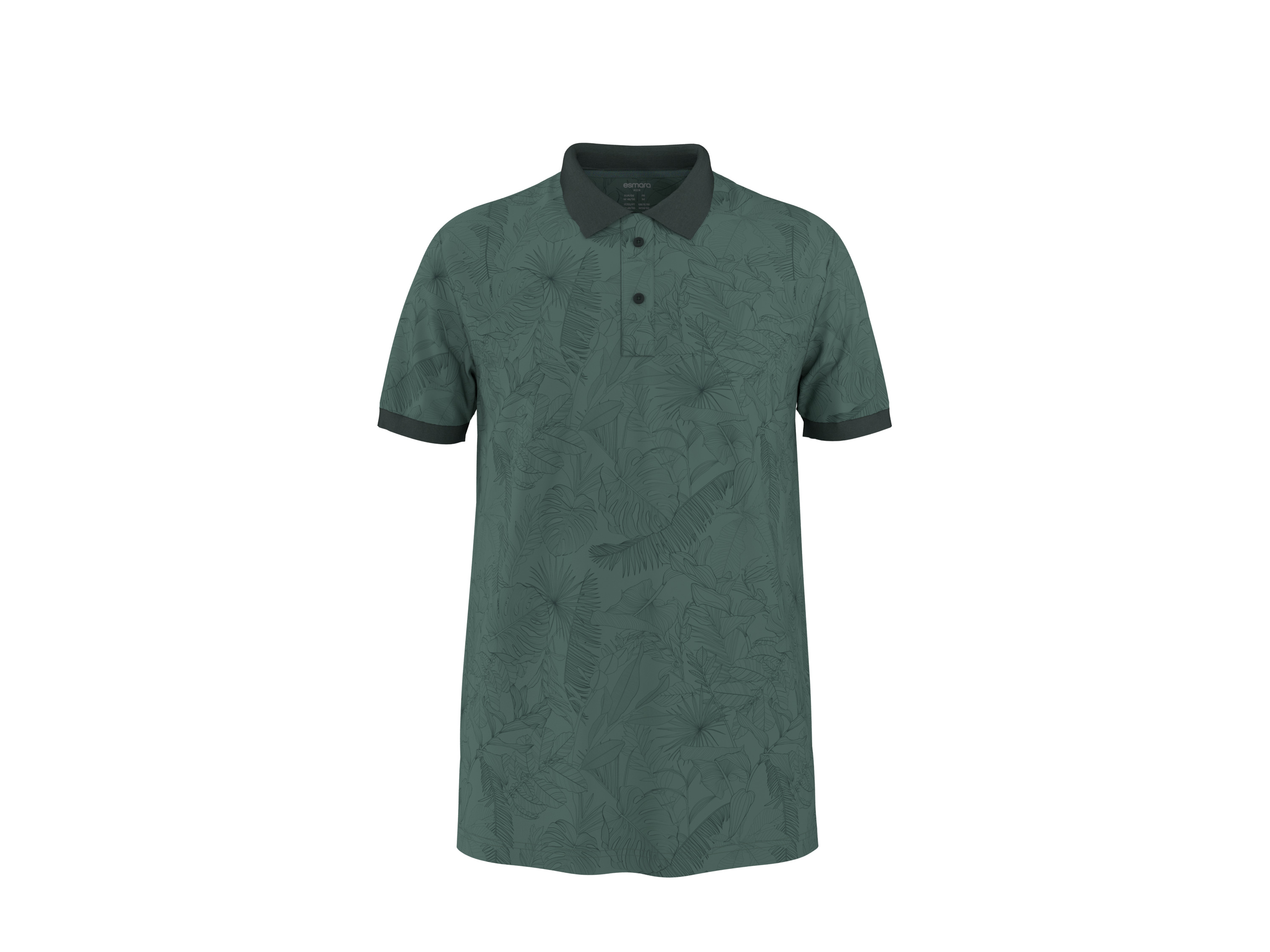 ESMARA MEN Heren polo (Groen, XXL)