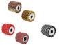Schurende en metalen rolborstels in diverse kleuren en materialen.