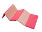 Opvouwbare turnmat in roze en beige