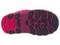 Zool van een fuchsia kinderschoen met donkergrijze antislip elementen.