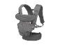 Grijze baby draagzak voor pasgeborenen.