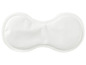 Twee witte oogmaskers voor ontspanning.
