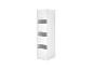 Witte badkamerkast met deur en open planken