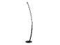 Elegante zwarte LED staande lamp.