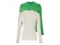 Twee langarmige shirts met ribbels, één wit en één groen.