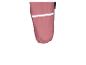 Roze kinderregenbroek met reflecterende streep.