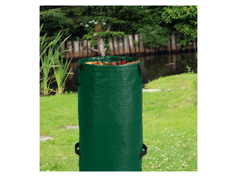 Groene tuintas voor bladeren.