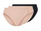 Drie slips: beige en zwart.